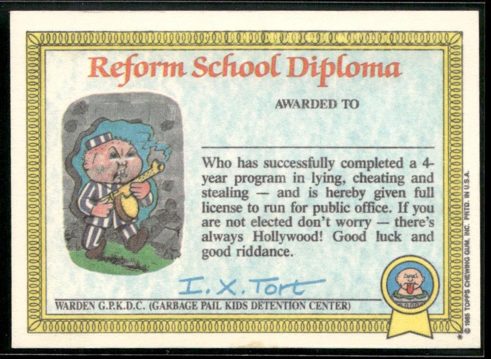 1985 Topps Garbage Pail Kids Series 1 #29a Bony Joanie