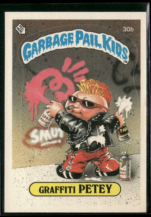 1985 Topps Garbage Pail Kids Series 1 #30b Graffiti Petey