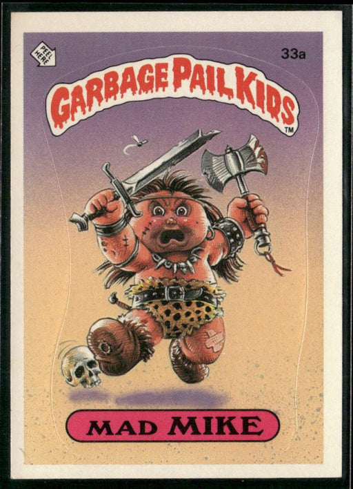 1985 Topps Garbage Pail Kids Series 1 #33a Mad Mike