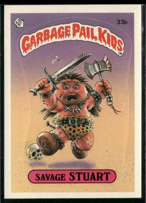 1985 Topps Garbage Pail Kids Series 1 #33b Savage Stuart