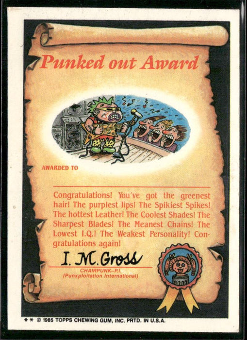 1985 Topps Garbage Pail Kids Series 2 #45b Messy Tessie