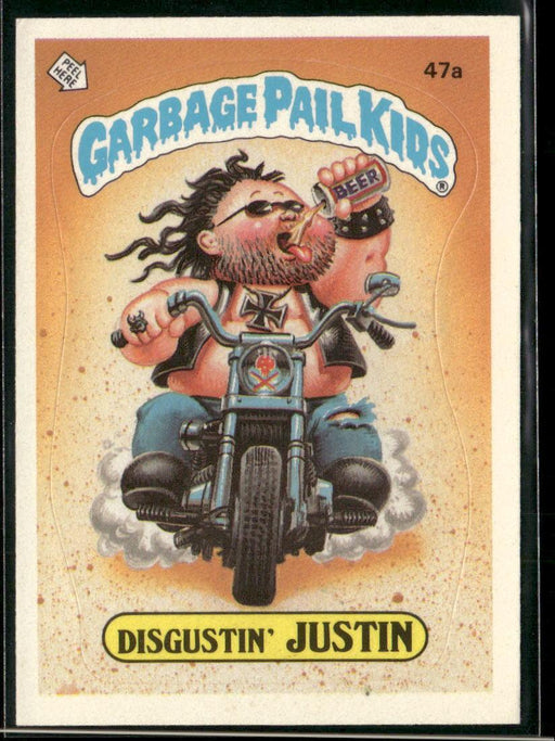 1985 Topps Garbage Pail Kids Series 2 #47a Disgustin' Justin