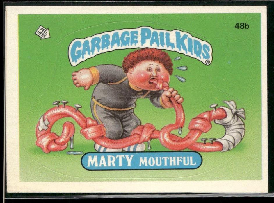 1985 Topps Garbage Pail Kids Series 2 #48b Marty Mouthful