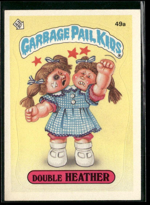 1985 Topps Garbage Pail Kids Series 2 #49a Double Heather