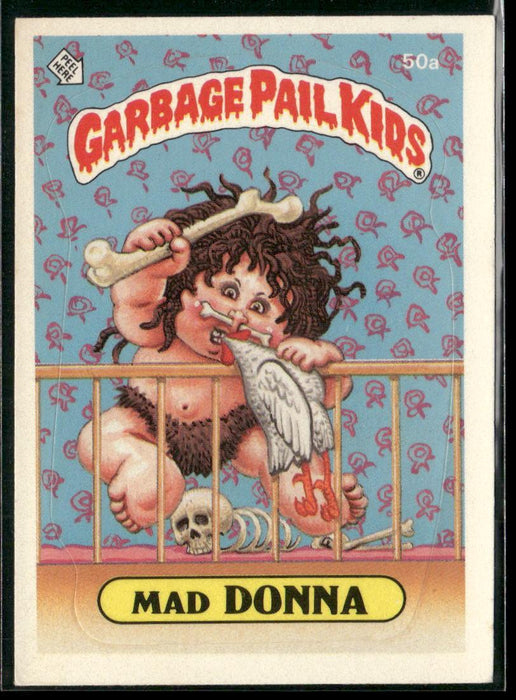 1985 Topps Garbage Pail Kids Series 2 #50a Mad Donna