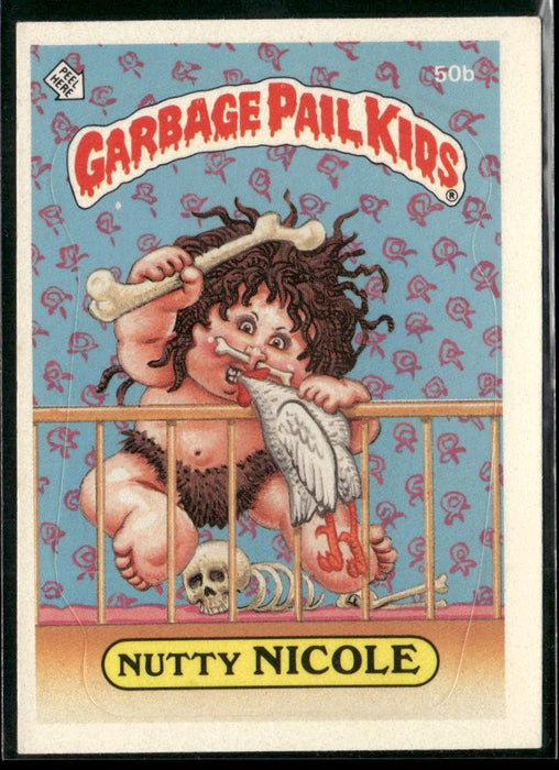 1985 Topps Garbage Pail Kids Series 2 #50b Nutty Nicole