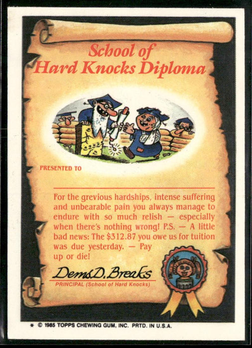 1985 Topps Garbage Pail Kids Series 2 #51a Russell Muscle