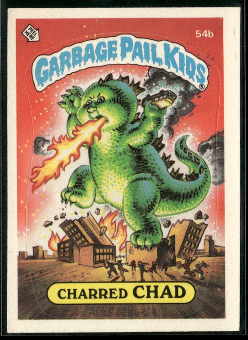 1985 Topps Garbage Pail Kids Series 2 #54b Charred Chad