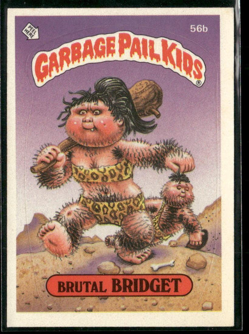 1985 Topps Garbage Pail Kids Series 2 #56b Brutal Bridget