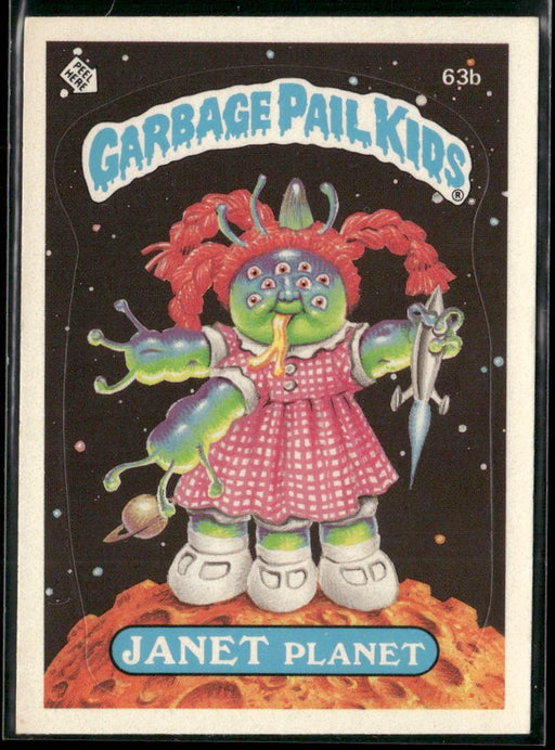 1985 Topps Garbage Pail Kids Series 2 #63b Janet Planet