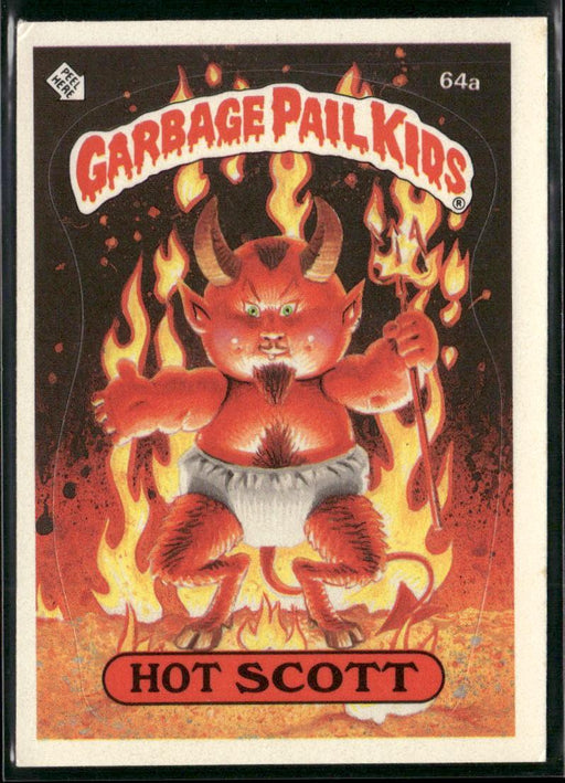 1985 Topps Garbage Pail Kids Series 2 #64a Hot Scott