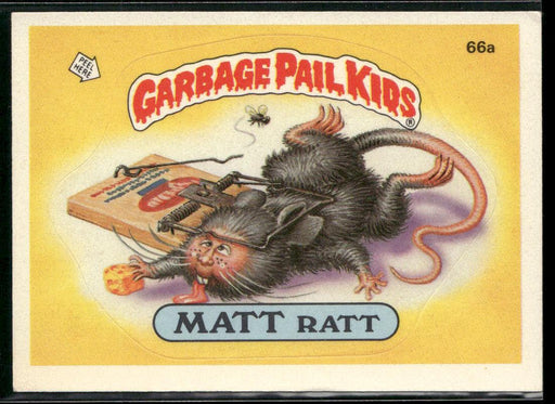 1985 Topps Garbage Pail Kids Series 2 #66a Matt Ratt