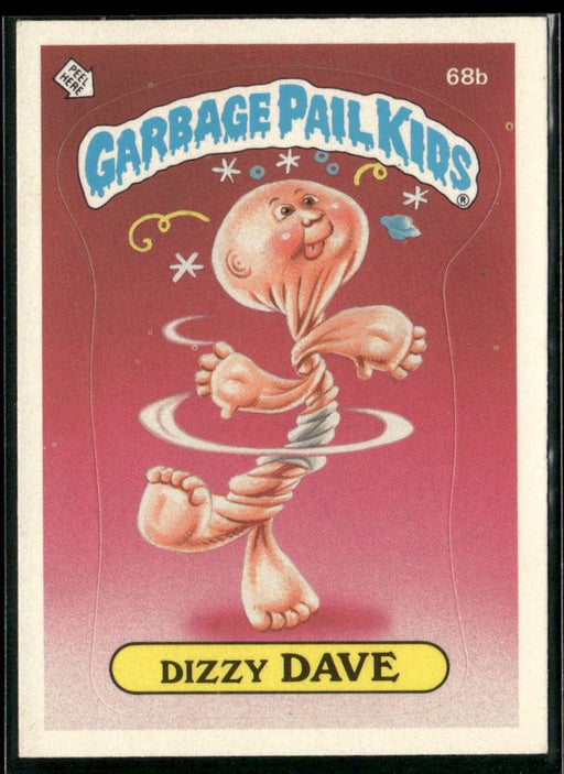 1985 Topps Garbage Pail Kids Series 2 #68b Dizzy Dave