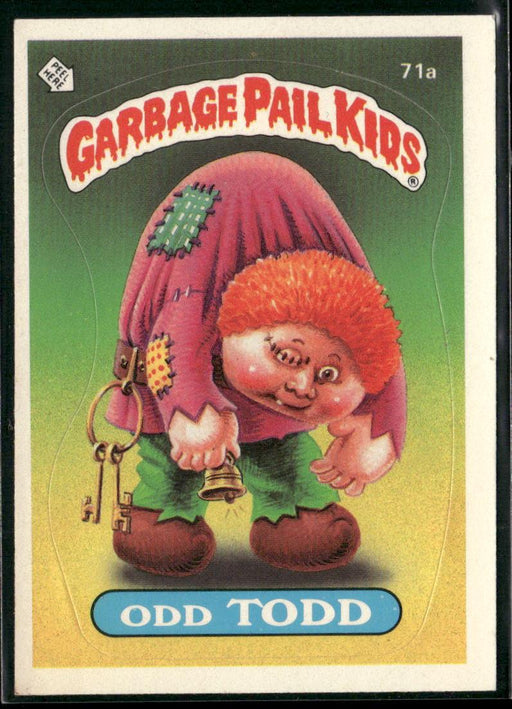 1985 Topps Garbage Pail Kids Series 2 #71a Odd Todd