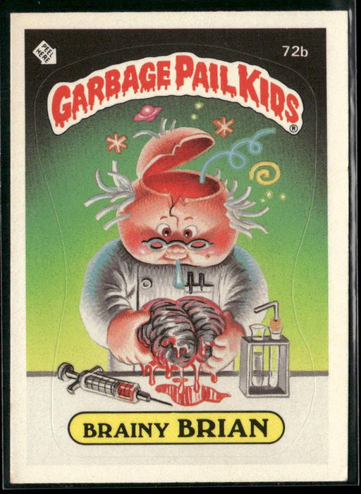 1985 Topps Garbage Pail Kids Series 2 #72b Brainy Brian