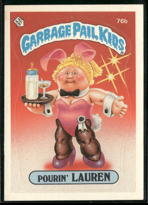 1985 Topps Garbage Pail Kids Series 2 #76b Pourin' Lauren