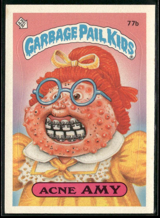 1985 Topps Garbage Pail Kids Series 2 #77b Acne Amy