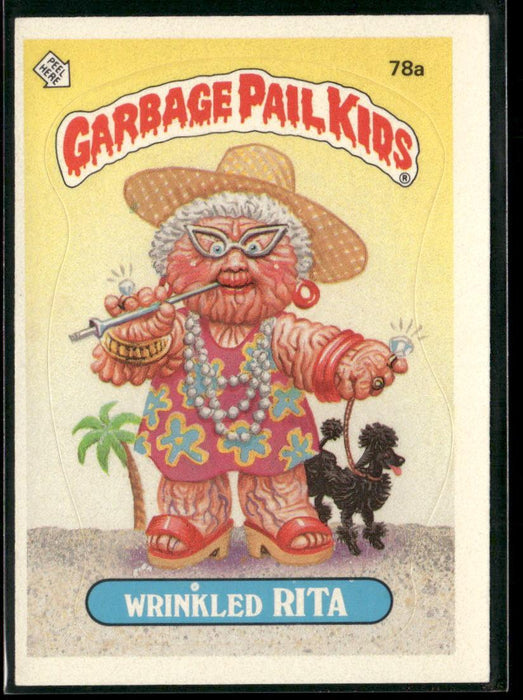 1985 Topps Garbage Pail Kids Series 2 #78a Wrinkled Rita