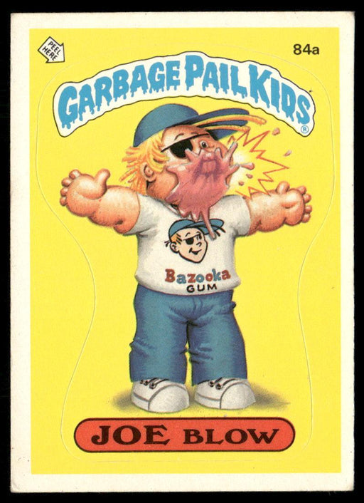 1986 Topps Garbage Pail Kids Series 3 #84a Joe Blow