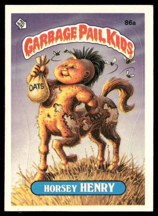 1986 Topps Garbage Pail Kids Series 3 #86a Horsey Henry