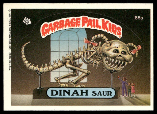 1986 Topps Garbage Pail Kids Series 3 #88a Dinah Saur