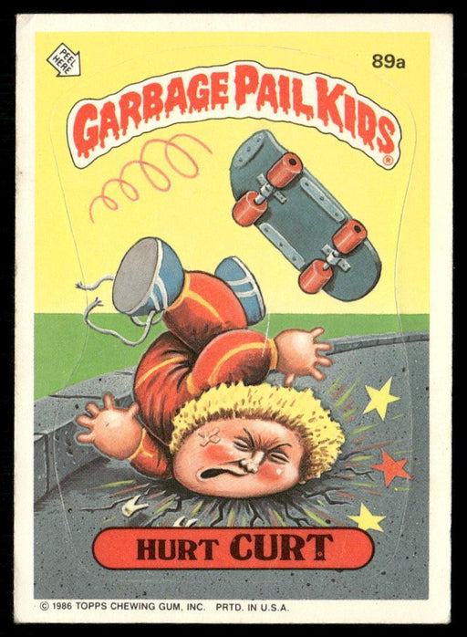 1986 Topps Garbage Pail Kids Series 3 #89a Hurt Curt