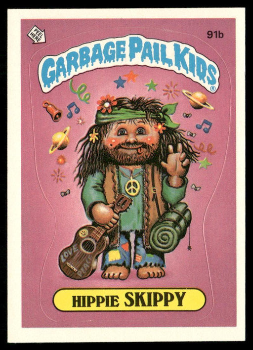 1986 Topps Garbage Pail Kids Series 3 #91b Hippie Skippy