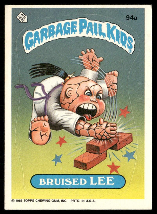 1986 Topps Garbage Pail Kids Series 3 #94a Bruised Lee