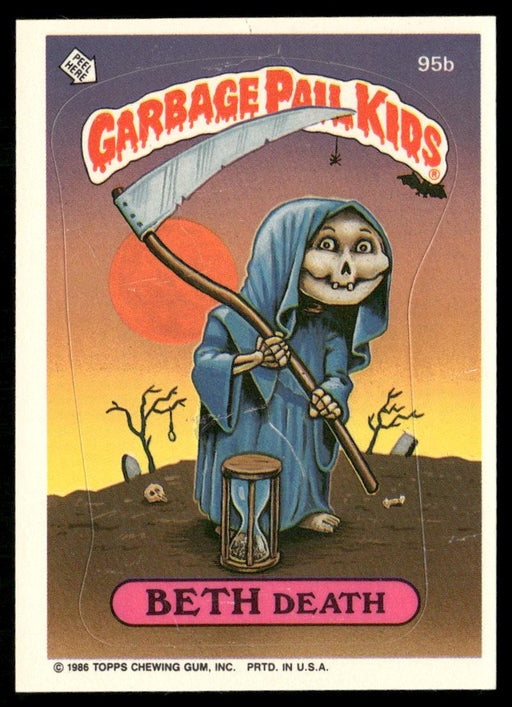 1986 Topps Garbage Pail Kids Series 3 #95b Beth Death