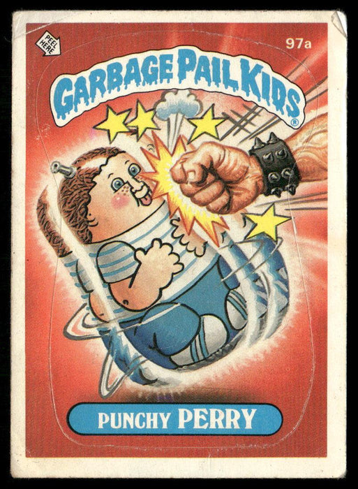 1986 Topps Garbage Pail Kids Series 3 #97a Punchy Perry