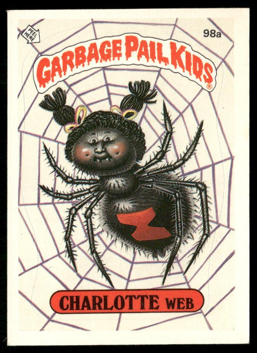 1986 Topps Garbage Pail Kids Series 3 #98a Charlotte Web