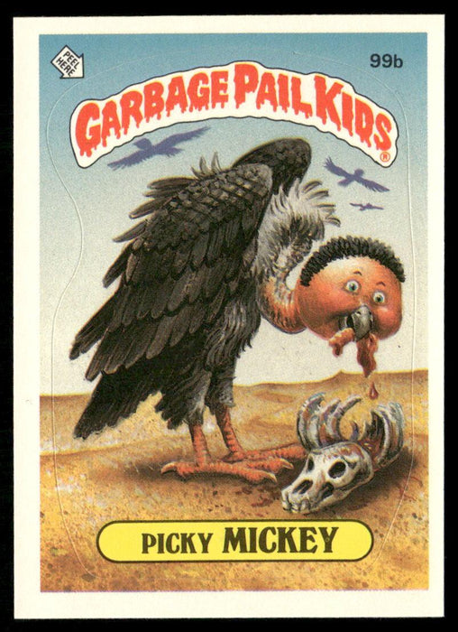 1986 Topps Garbage Pail Kids Series 3 #99b Picky Mickey