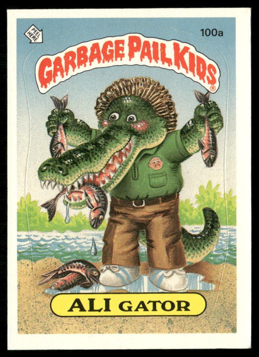 1986 Topps Garbage Pail Kids Series 3 #100a Ali Gator