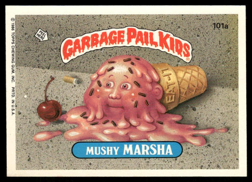 1986 Topps Garbage Pail Kids Series 3 #101a Mushy Marsha