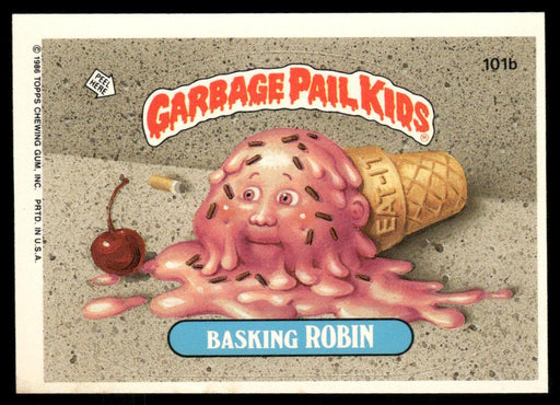 1986 Topps Garbage Pail Kids Series 3 #101b Basking Robin