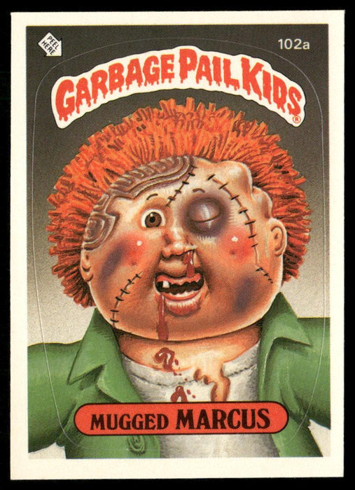 1986 Topps Garbage Pail Kids Series 3 #102a Mugged Marcus