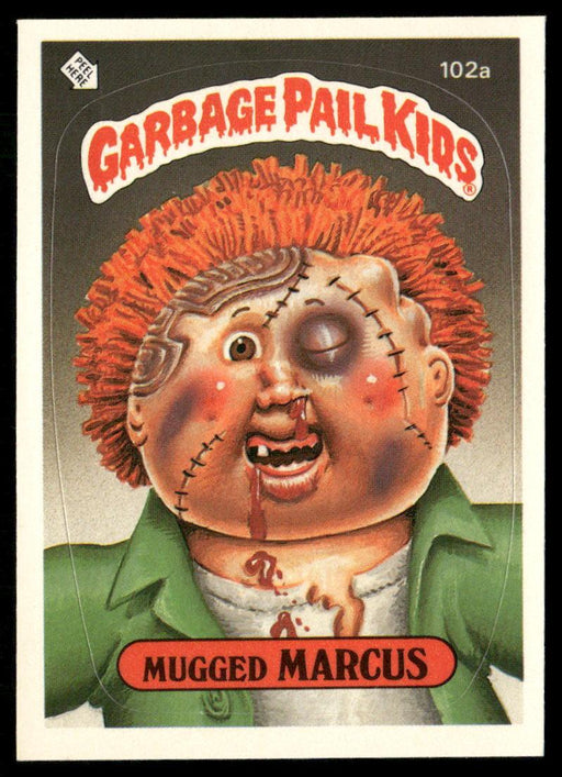 1986 Topps Garbage Pail Kids Series 3 #102a Mugged Marcus