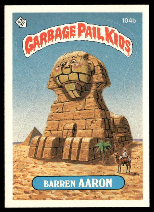 1986 Topps Garbage Pail Kids Series 3 #104b Barren Aaron