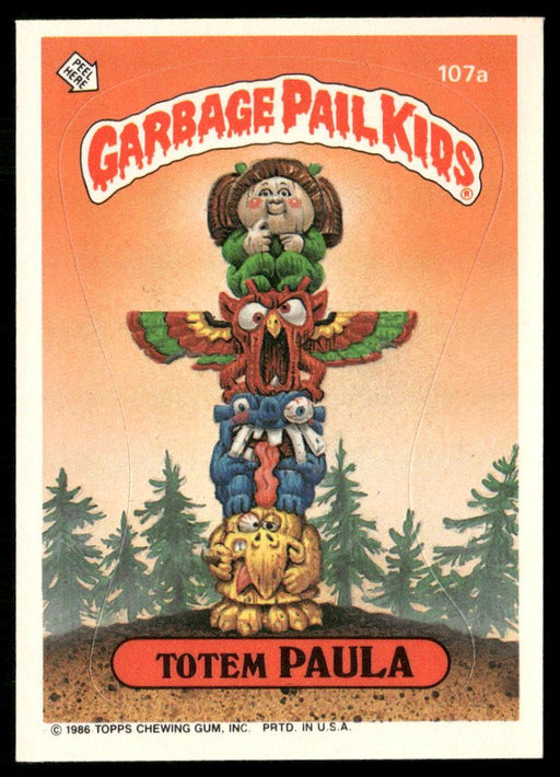 1986 Topps Garbage Pail Kids Series 3 #107b Tatum Pole