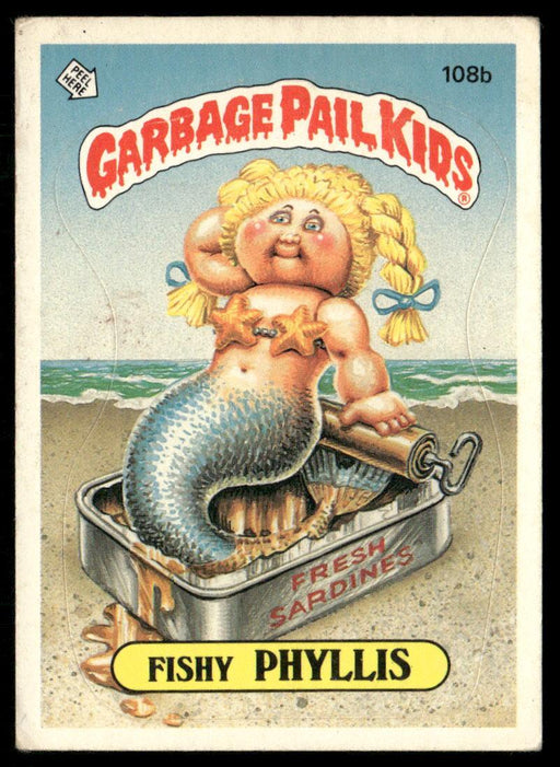 1986 Topps Garbage Pail Kids Series 3 #108b Fishy Phyllis