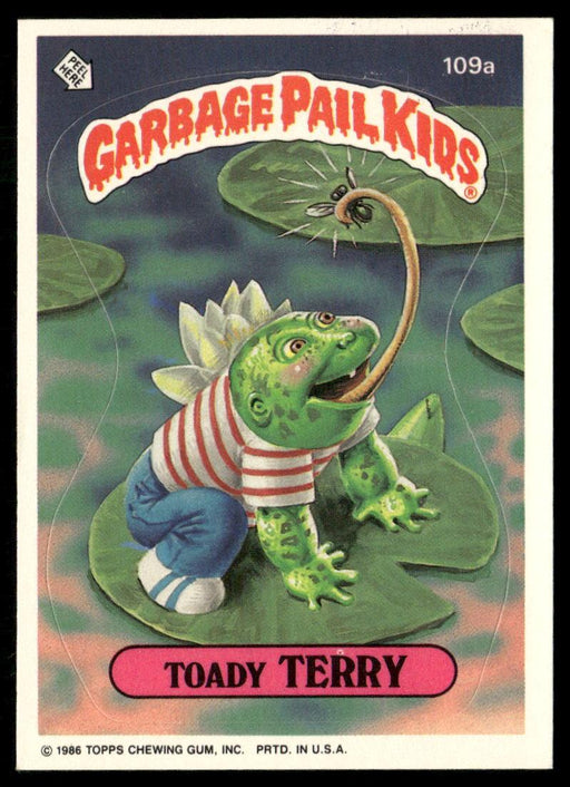 1986 Topps Garbage Pail Kids Series 3 #109a Toady Terry