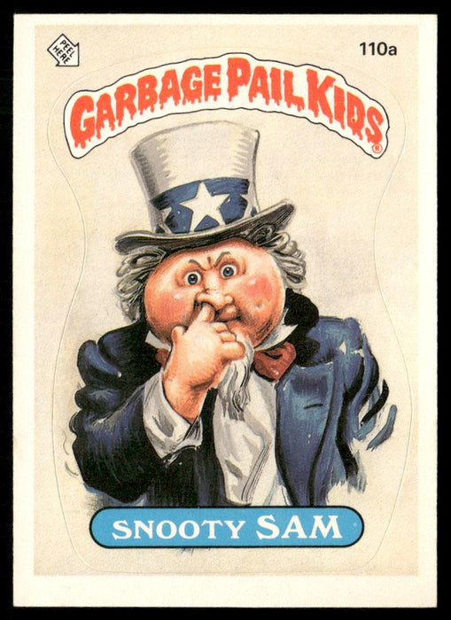 1986 Topps Garbage Pail Kids Series 3 #110a Snooty Sam