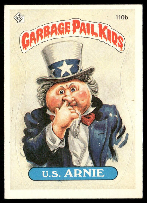 1986 Topps Garbage Pail Kids Series 3 #110b U.S. Arnie