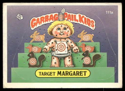 1986 Topps Garbage Pail Kids Series 3 #111a Target Margaret