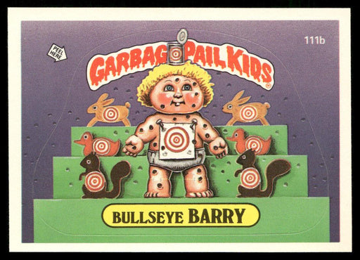 1986 Topps Garbage Pail Kids Series 3 #111b Bullseye Barry