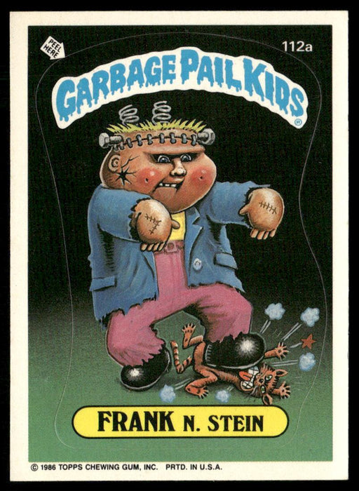 1986 Topps Garbage Pail Kids Series 3 #112a Frank N. Stein