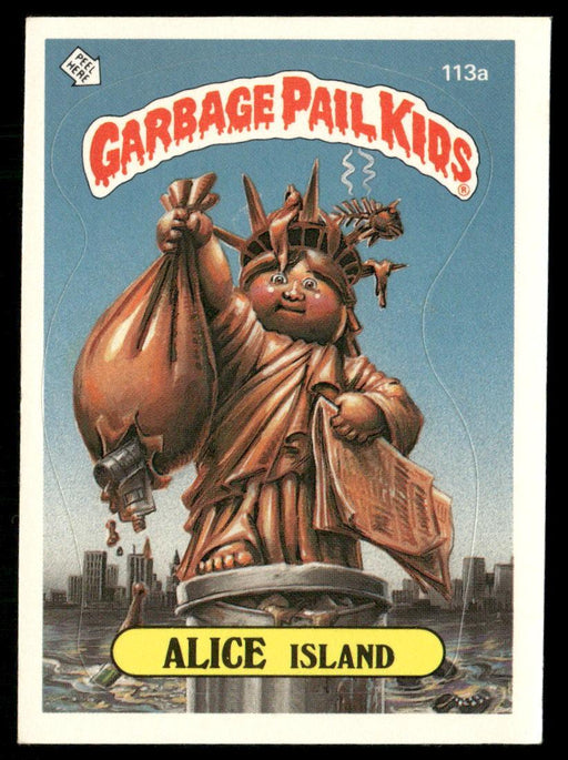 1986 Topps Garbage Pail Kids Series 3 #113a Alice Island