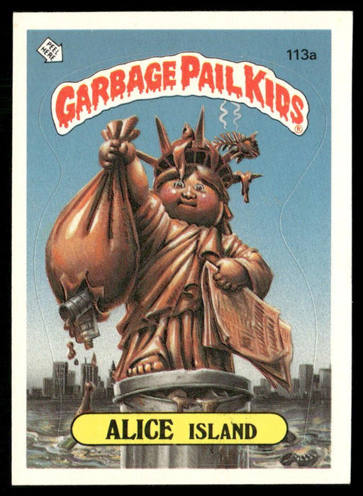 1986 Topps Garbage Pail Kids Series 3 #113a Alice Island