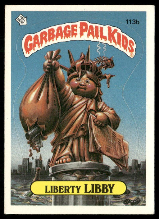 1986 Topps Garbage Pail Kids Series 3 #113b Liberty Libby