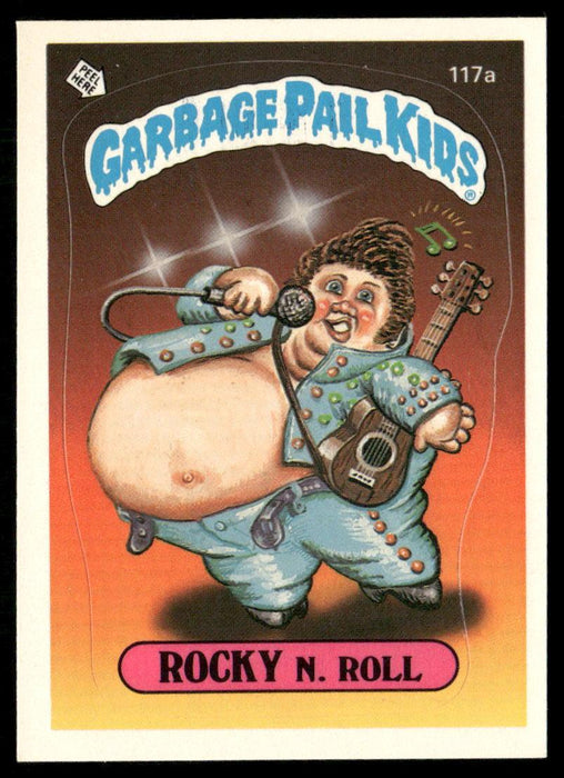 1986 Topps Garbage Pail Kids Series 3 #117a Rocky N. Roll